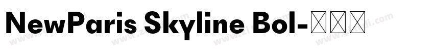 NewParis Skyline Bol字体转换 NewParis Skyline Bol字体转换